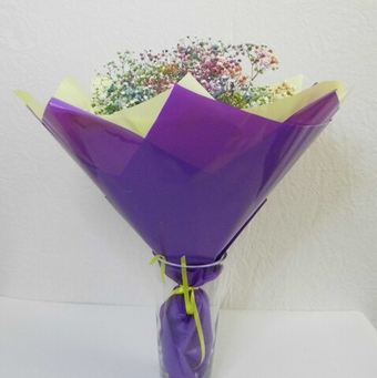 Букет из 5 веточек радужной гипсофилы