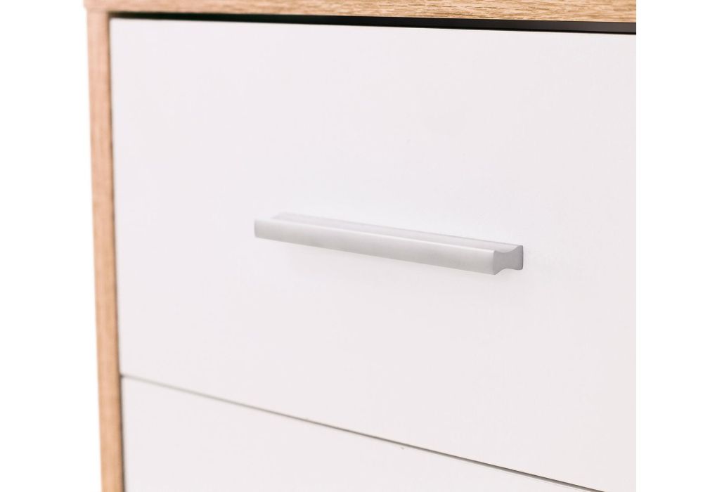 Компьютерный стол КСТ-16 120х60х160 левый дуб сонома / белый