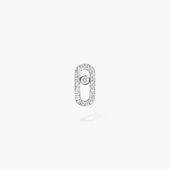 Messika Move Uno single pave stud earring
