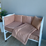 Комплект в кроватку "ЛАПШУЛЯ-ЭКСТРА" Капучино (7 предм.,без балдахина) ш4240/0  (Балу)