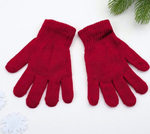 Перчатки для девочки MINAKU "Радуга", р.12, кирпичный 4428508, 1 шт.