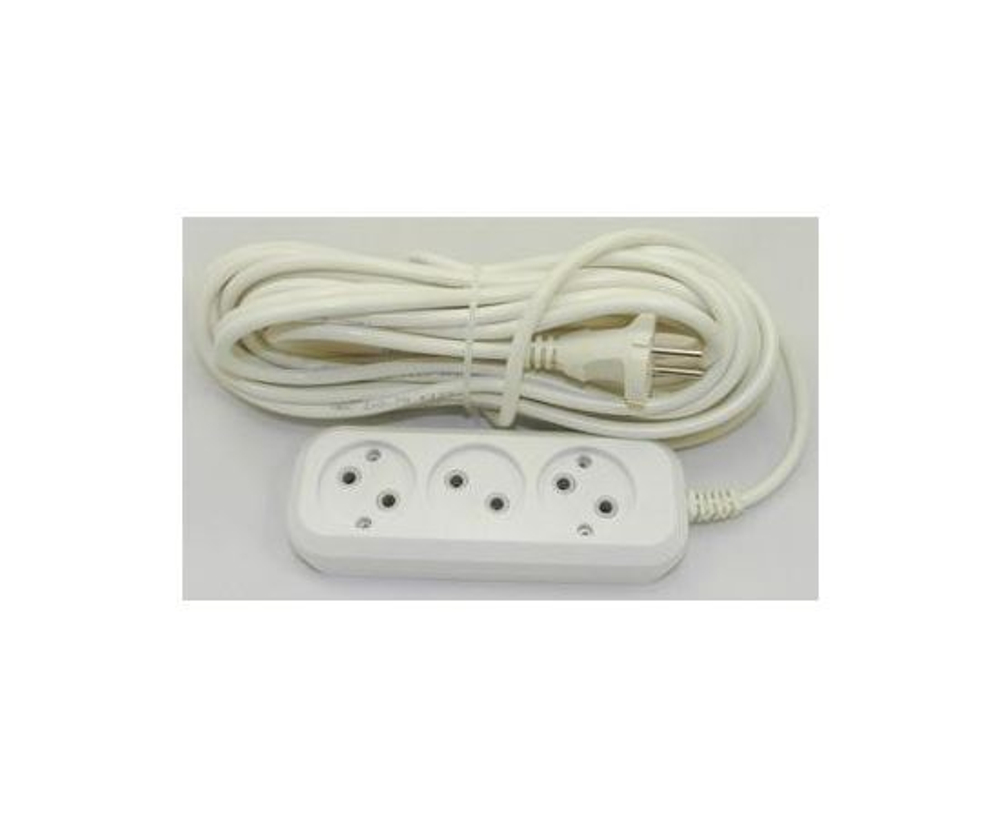 Jett сет. удл. ПВС 2х0.75 3 розетка 10 м 10А белый РС-3