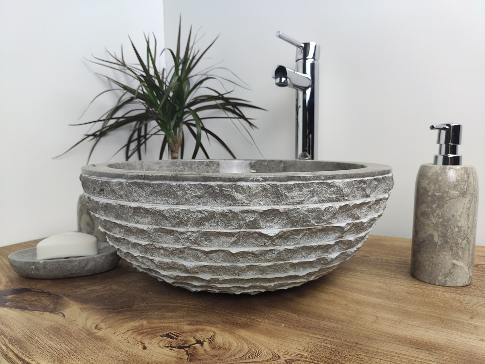 Раковина из мрамора Bowl Grey Marmo Small BM-60241 40*40*15