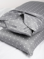 UTOPIA 2 Наволочки, сатин серый в точку