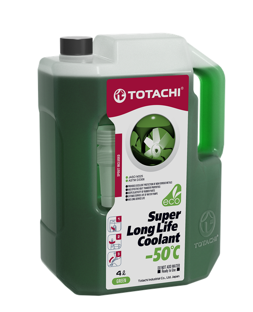 TOTACHI SUPER LONG LIFE COOLANT Green -50°C Антифриз зеленый 5л