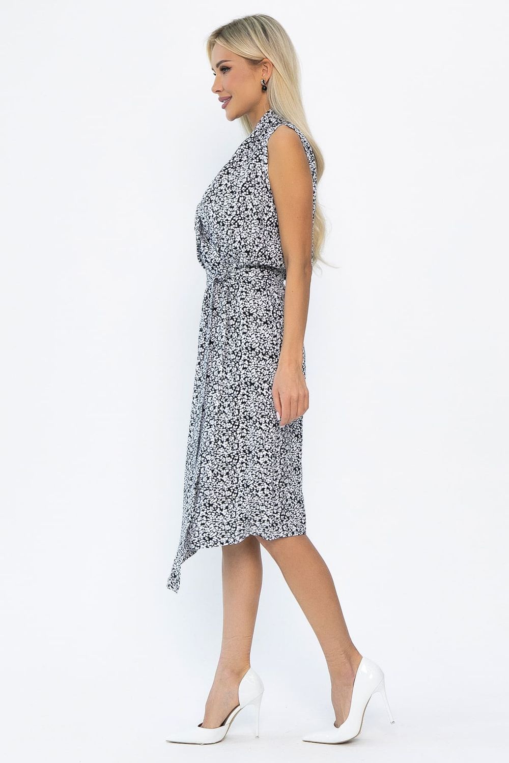 Платье Хьюми (черное/цветы) П13936-35М LT Collection