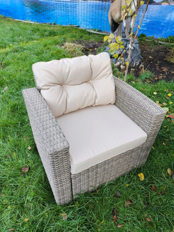 Комплект кресел из искусственного ротанга Сантьяго (2шт.) — Greige