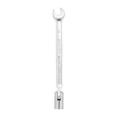 Ключ рожково-торцевой шарнирный 10мм на пластиковом держателе Forsage F-75210(R)