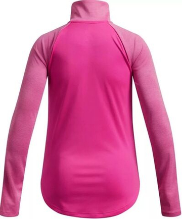 Футболка для девочки теннисная Under Armour Girls' UA Tech Graphic 1/2 Zip - Розовый