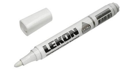 Маркер стираемый меловой LEKON MEL для временной разметки белый