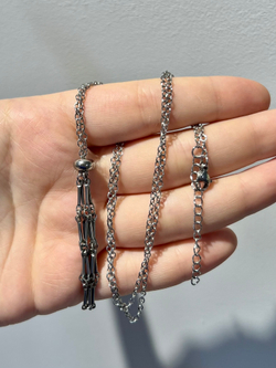 Авоська-подвеска для кристаллов серебристая L