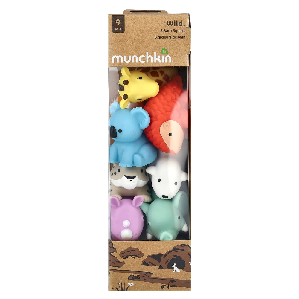 Munchkin, Wild ™, сквирт для ванны, от 9 месяцев, 8 штук