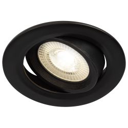 Светильник светодиодный встраиваемый ЭРА KL LED 22A-5 4K BK 5Вт 4000K круглый поворотный черный | Встраиваемые LED светильники