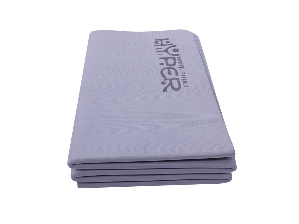 Коврик для йоги складной 190 х 120 см толщина 8 мм TPE HYPERMAT лиловый