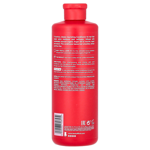 Lee Stafford, питательный кондиционер с аргановым маслом, для сухих, тусклых и от природы жестких волос, 500 мл (16,9 жидк. унции)