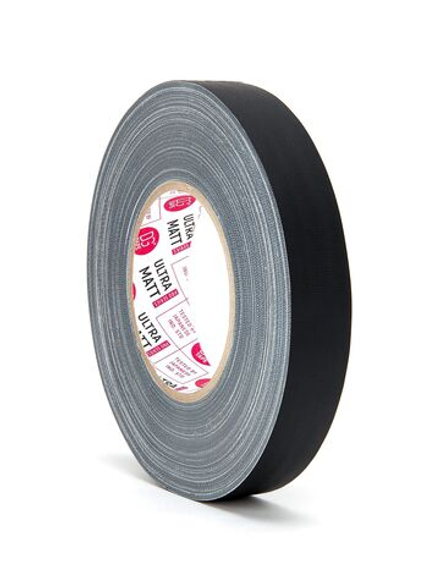 Клейкая лента Gaffer Tape@ultraMATT - Гаффа тейп 25мм/50м - Черный