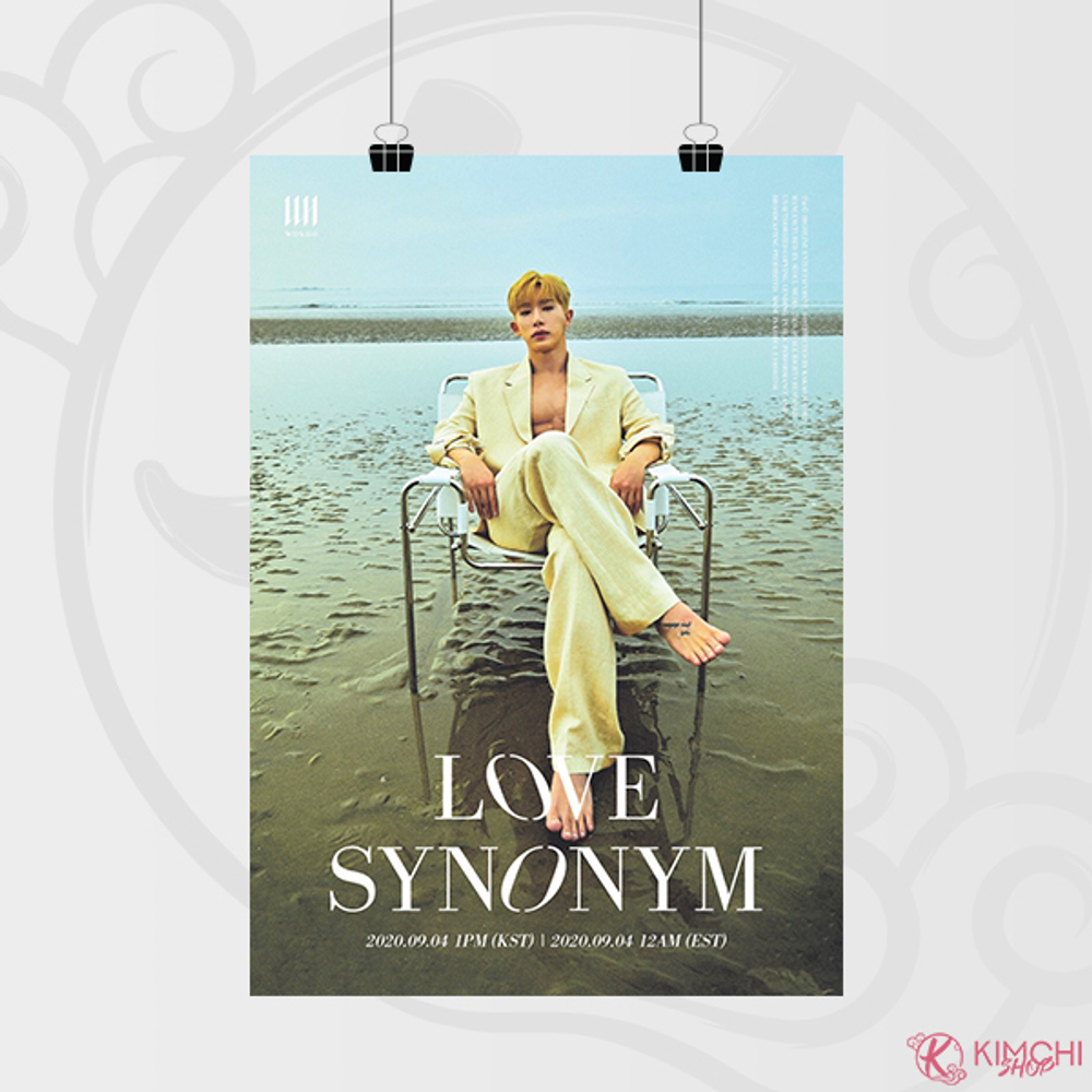 Постер А4 - WONHO - LOVE SYNONYM #1. Right for me