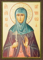 Икона "Мария Гатчинская" (поясная), 6х9 на МДФ-6