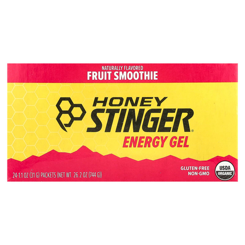 Honey Stinger, Energy Gel, фруктовый смузи, 24 пакетика по 31 г (1,1 унции)