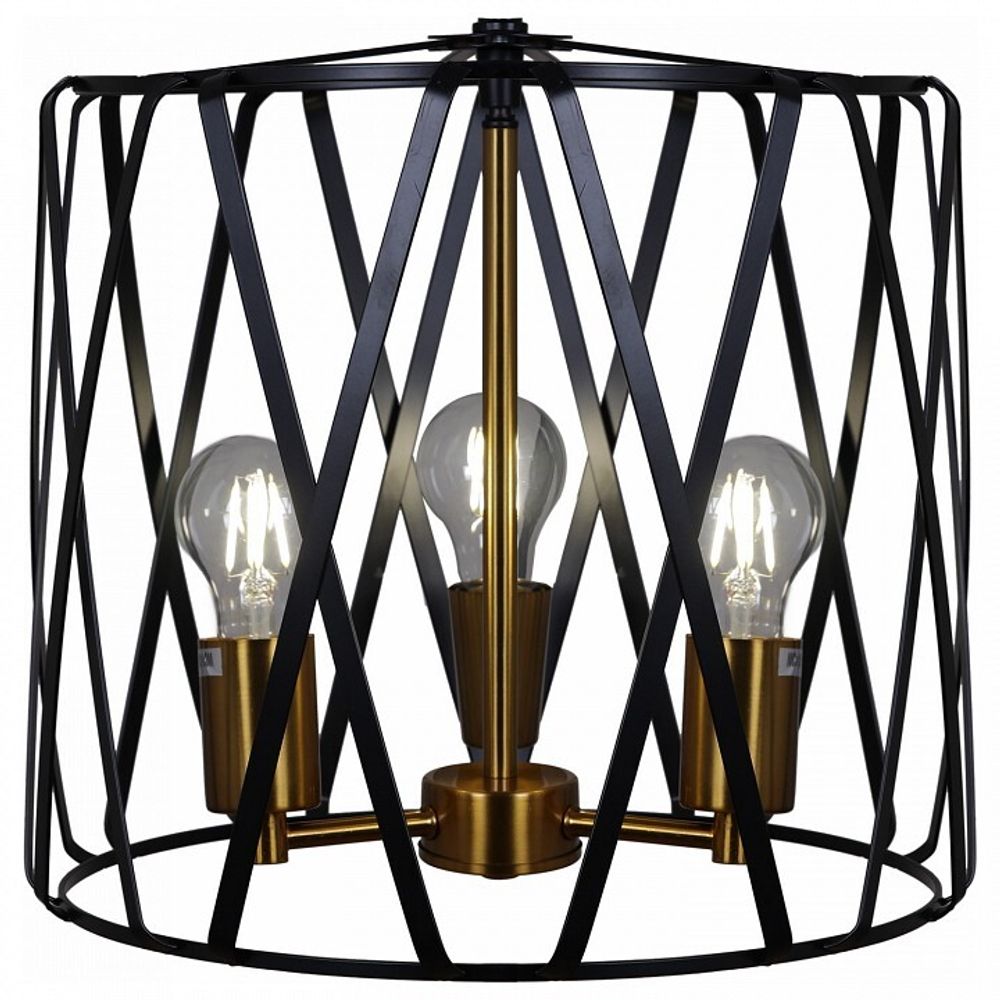 Подвесной светильник ILLUMICO  IL1023-3PB-05 BK GD