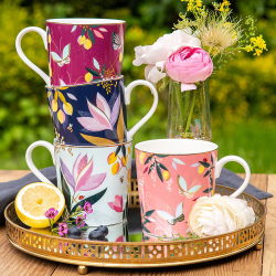 Portmeirion Sara Miller Orchard Mug 340ml Deep Mauve