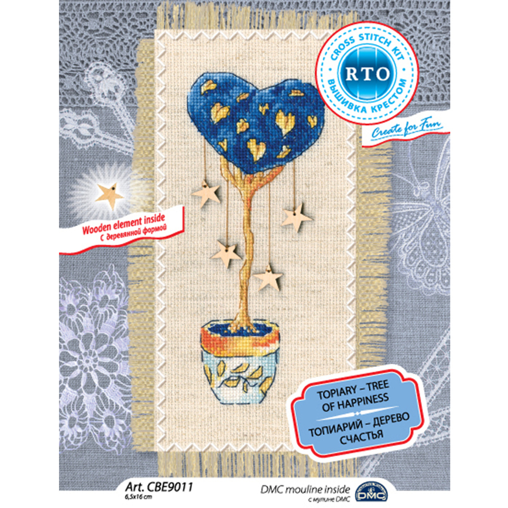 "Топиарий-дерево счастья"-CBE9011  вышивка