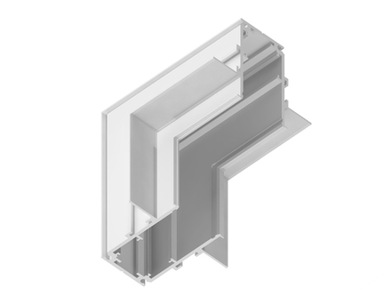 Ambrella Коннектор угловой внутренний для встраиваемого шинопровода под ГКЛ 12,5 Magnetic Standard 48V 20mm Track System GL3362