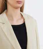 Льняный пиджак CASUAL LINEN SB BLAZER Tommy Hilfiger - кремовый(WW0WW37774)