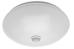 Светильник светодиодный ATOMIKA с датчиком движения, 18W, 4000K, IP20, AC220-240V, 50-60Hz, 1200lm, 360град, белый корпус GTV LD-ATO18W-40
