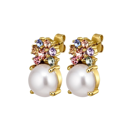 Серьги Dyrberg Kern BECKIA SG PASTEL MULTI / WHITE PEARL 460069