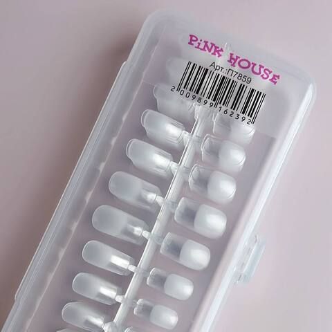 Pink House типсы гелевые с контактной зоной квадрат 240 шт