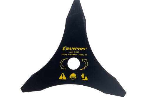 Нож для мотокосы Champion 3-зубчатый (легкий) d255мм 25,4мм