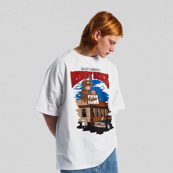 Футболка Twin Palms Cafe белая - фото 2