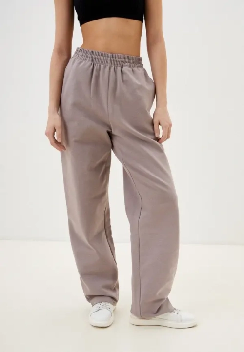 Свободные брюки из футера с начёсом