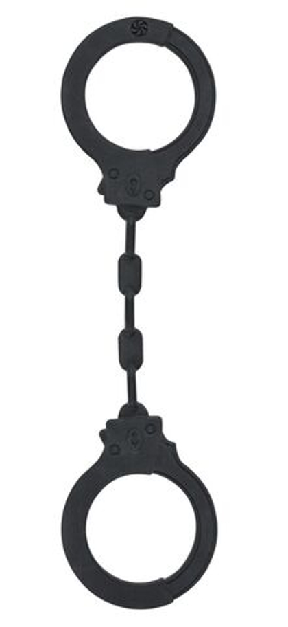 Черные силиконовые наручники Suppression