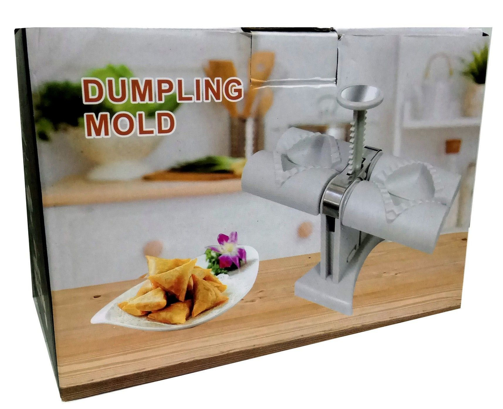 Пельменница ручная для больших пельменей, вареников, миничебуреков, в виде треугольников , 2 ячейки