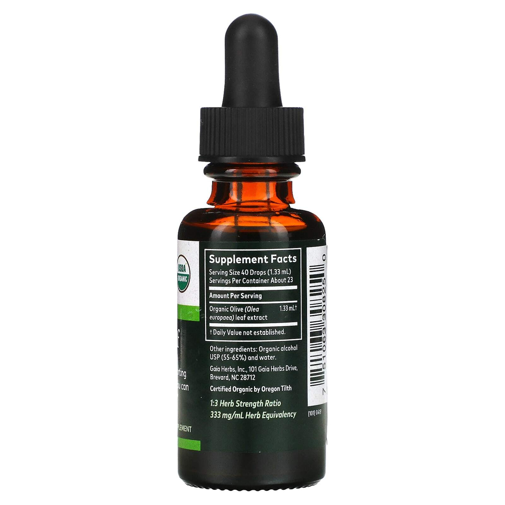 Gaia Herbs, листья оливкового дерева, 30 мл (1 жидк. унция)