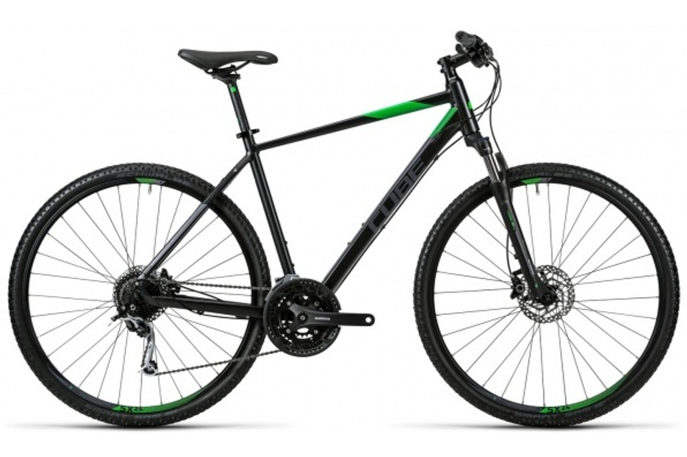 Велосипед Cube 2016 NATURE BLACK flashgreen´n´grey 50