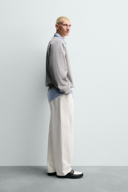 ZARA Х CHAMPION ® ТОЛСТОВКА CREWNECK С НАШИВКАМИ, СЕРЫЙ МЕЛАНЖ