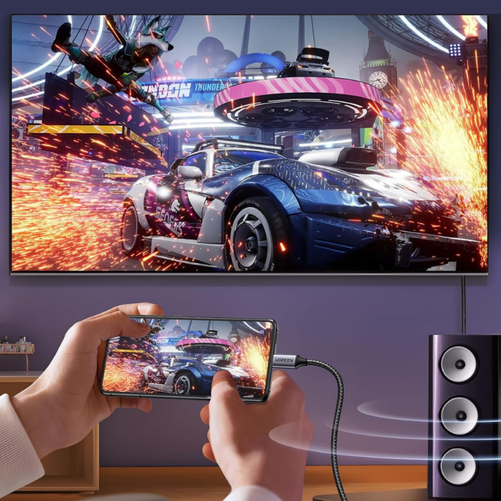 Кабель USB 3.1 Type C на DisplayPort, 2m, 8K@60Hz UGREEN 25158