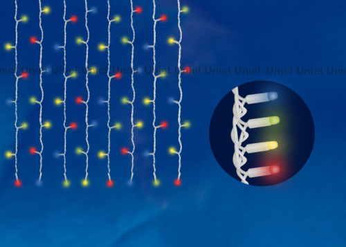 ULD-C2030-240/DWA MULTI IP67 Занавес светодиодный с контроллером, 240 светодиодов, 2х3 м, разноцветный, IP67, провод белый