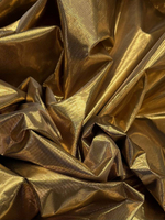 Шелк с люрексом золотой