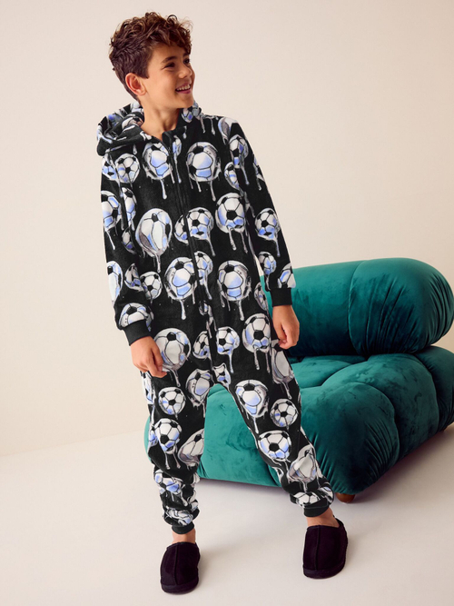 Комбинезон флисовый для мальчика Next N27-304, Черный