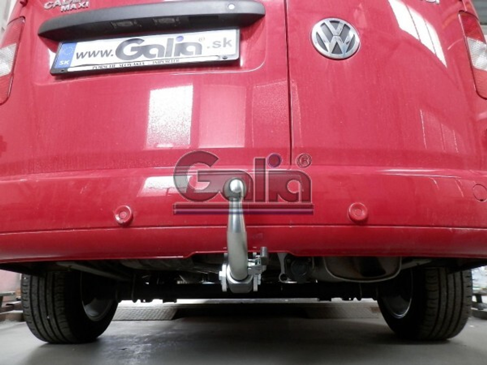 Фаркоп оцинкованный Galia V067A для Volkswagen Caddy 2004-(паспорт и сертификат в комплекте)(без электрики)