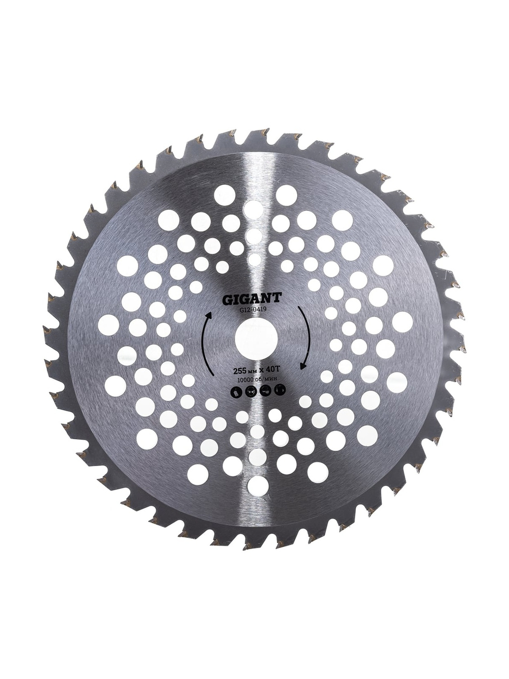 Диск для триммера 255 мм, 40T Gigant G12-0419