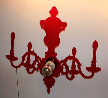 бра Louis 5d by Ligne Roset красное