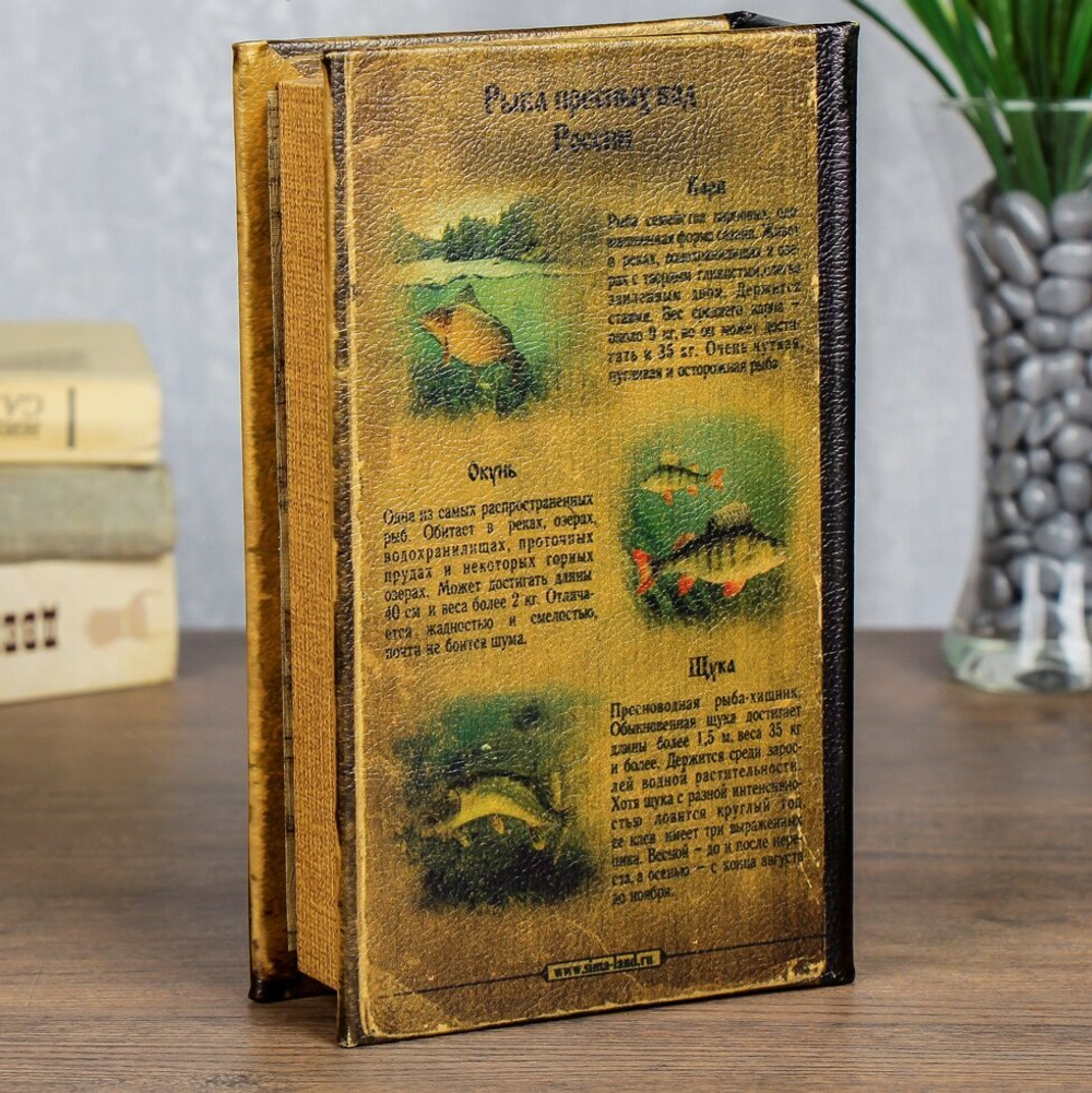 Сейф книга Классика русской рыбалки 21*13*5 см