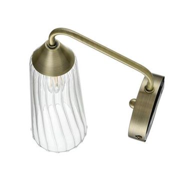 6584/1W MODERNI LN25 94 бронза/прозрачный, металл/стекло Бра E14 1*40W 220V DOLIANA