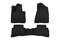 Коврики Optimum, 3D в салон HYUNDAI Tucson, 2015- , 4 шт. (повышенная износостойкость, полиуретан, чёрные) Format.FORMAT.CARHYN00001