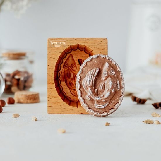 Пряничная форма рыба колесом